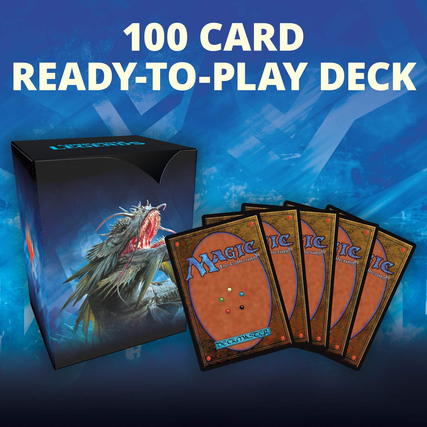 Magic: The Gathering Commander Legends Commander Deck Reap the Tides | 100 Card Ready-to-Play Deck | 1 Foil Commander | Blue-Green
