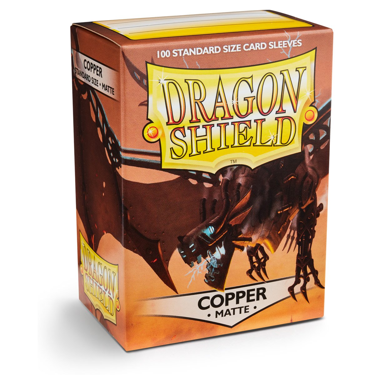 Dragon Shield Standard Size Sleeves Matte Copper 100CT - Card Sleeves are Smooth & Tough