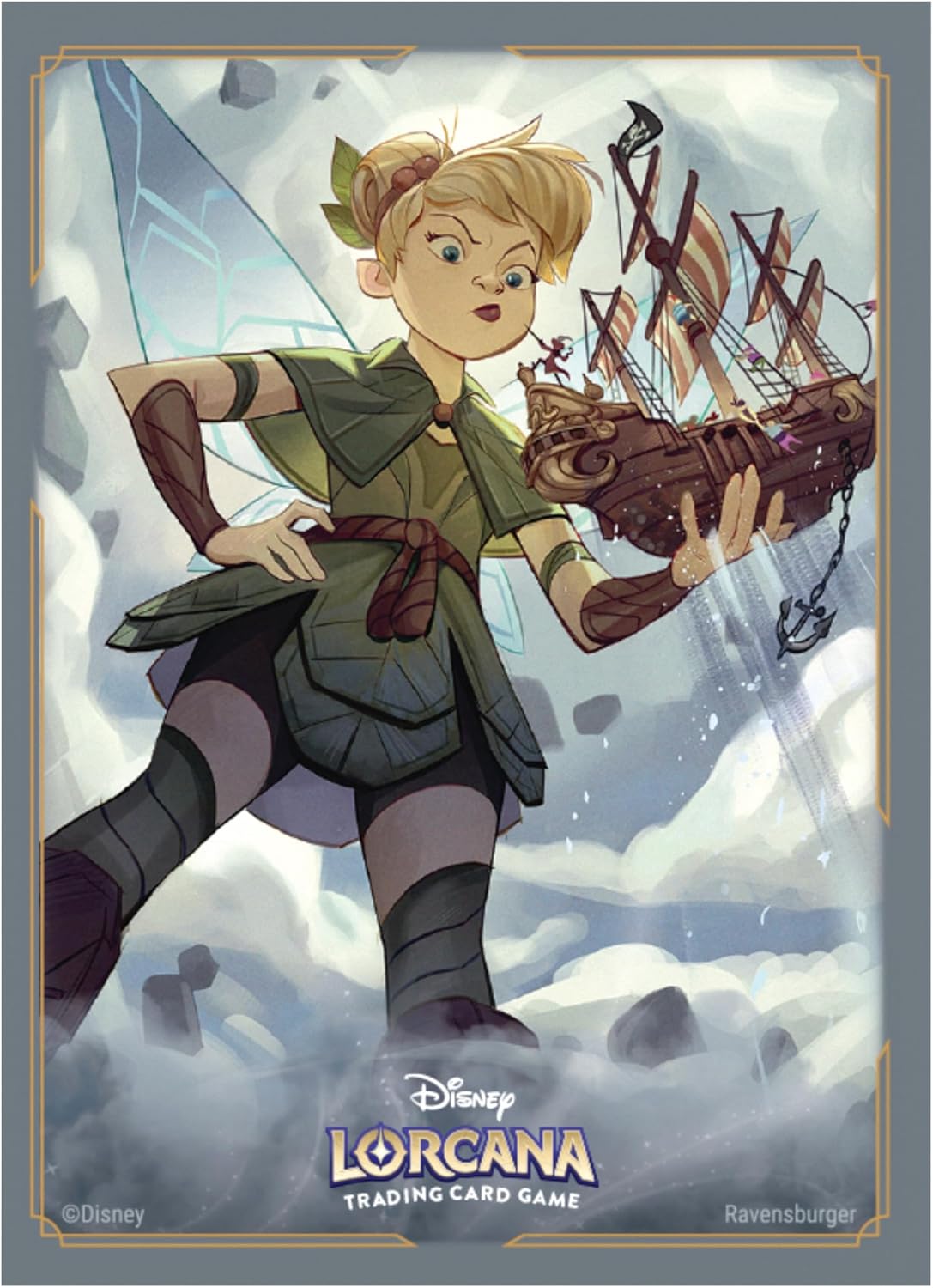Ravensburger Disney Lorcana TCG Card Sleeves Featuring Tinker Bell - Giant Fairy | 65 Protective Sleeves for TCG Decks | Ages 8+