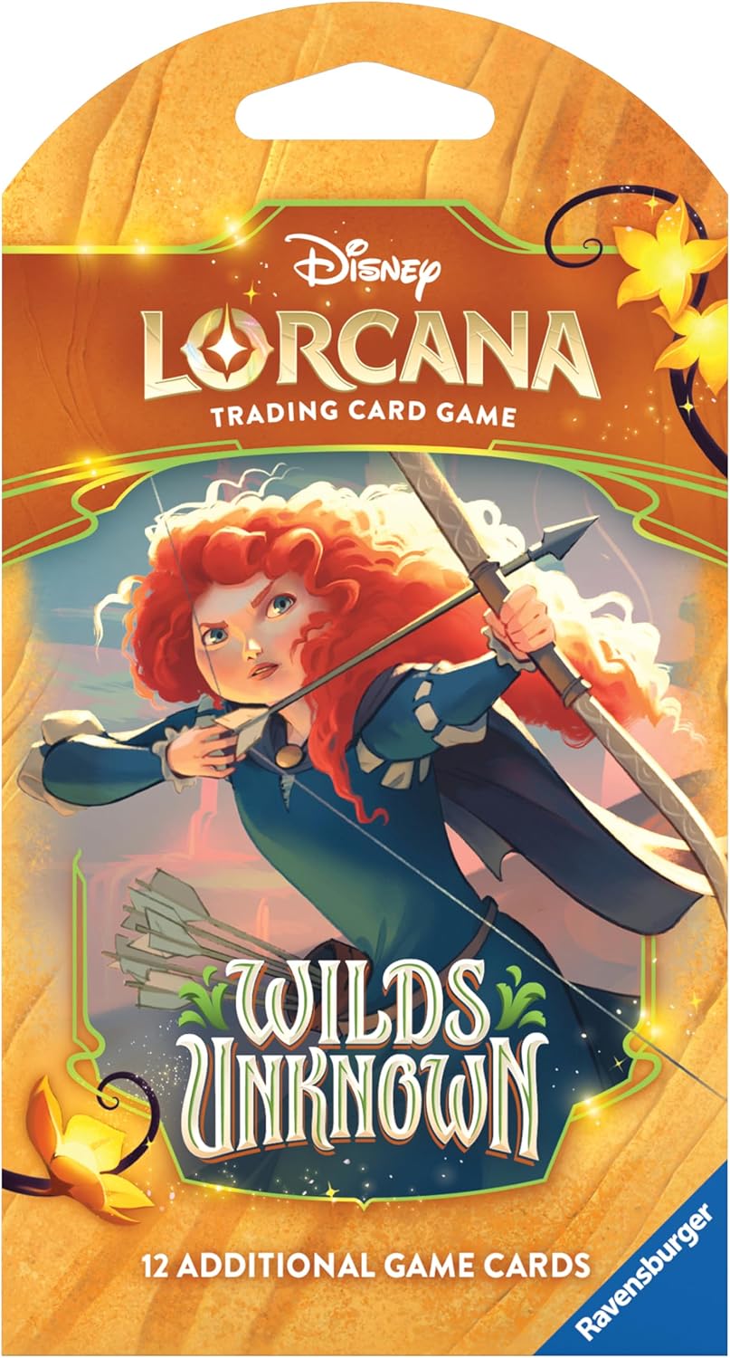 Ravensburger Disney Lorcana TCG: Wilds Unknown Sleeved Booster Pack - 12 Cards