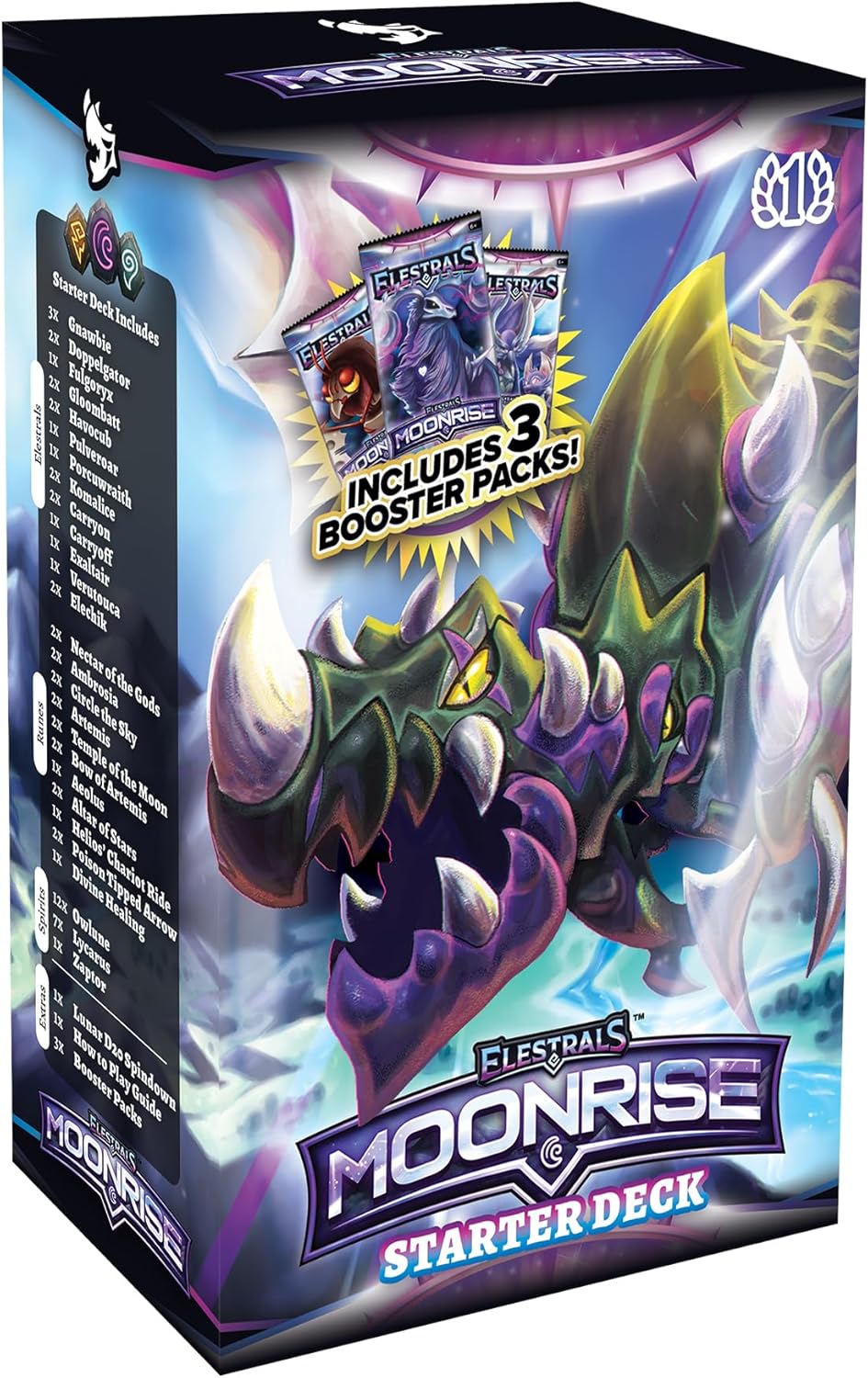 Elestrals TCG Moonrise Fulgoryx Starter Deck with 3 Booster Packs