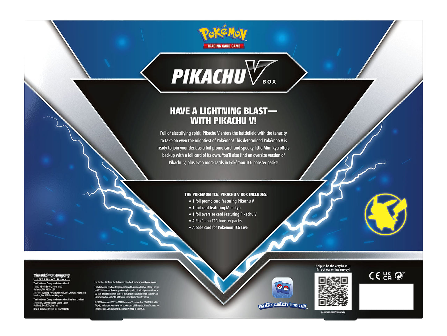 Pokemon TCG: Pikachu V Box