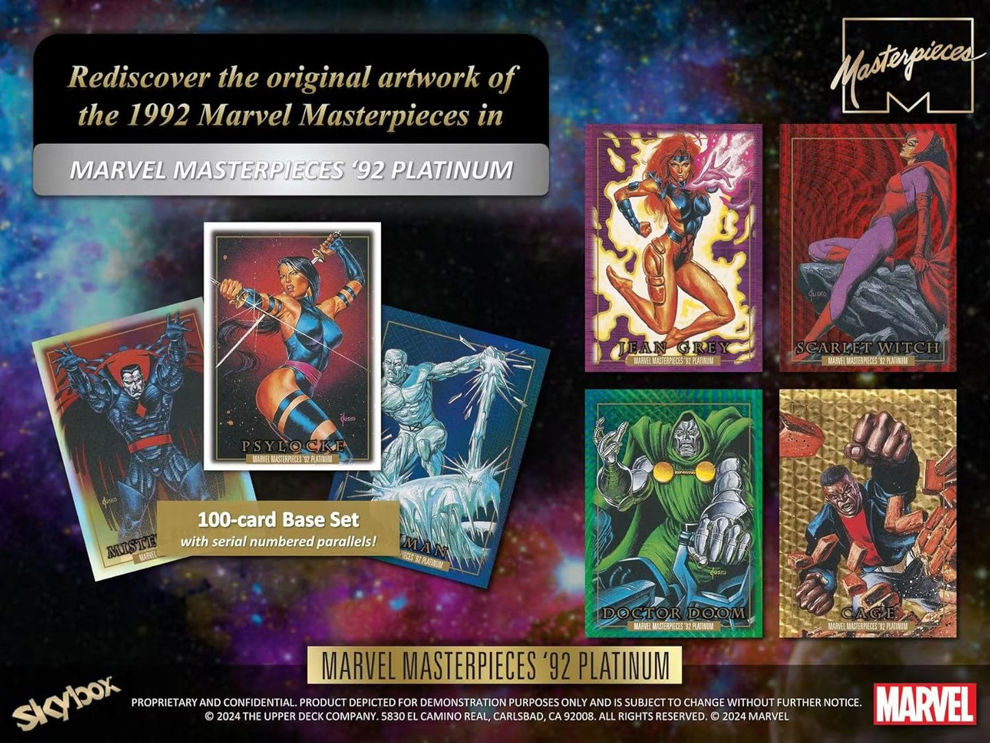 Upper Deck 2024 Marvel Masterpieces '92 Platinum HOBBY box (12 pks/bx)