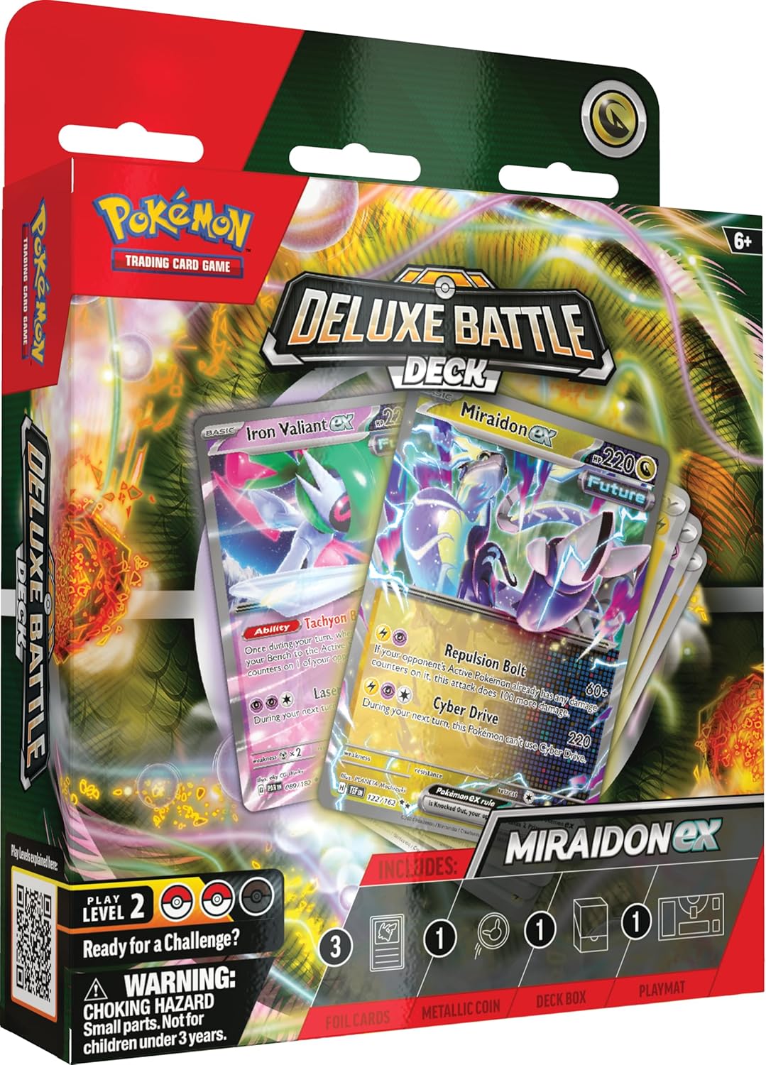 Pokemon TCG: Miraidon ex Deluxe Battle Deck (Ready-to-play 60-card deck & Accessories)