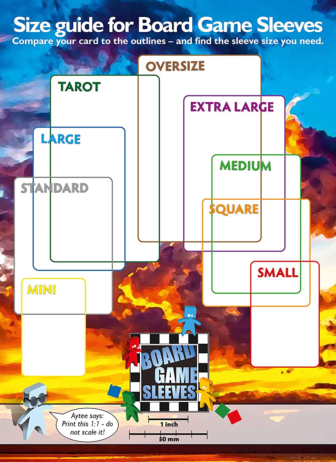 Arcane Tinmen 50ct Non-Glare Board Game Sleeves - Tarot