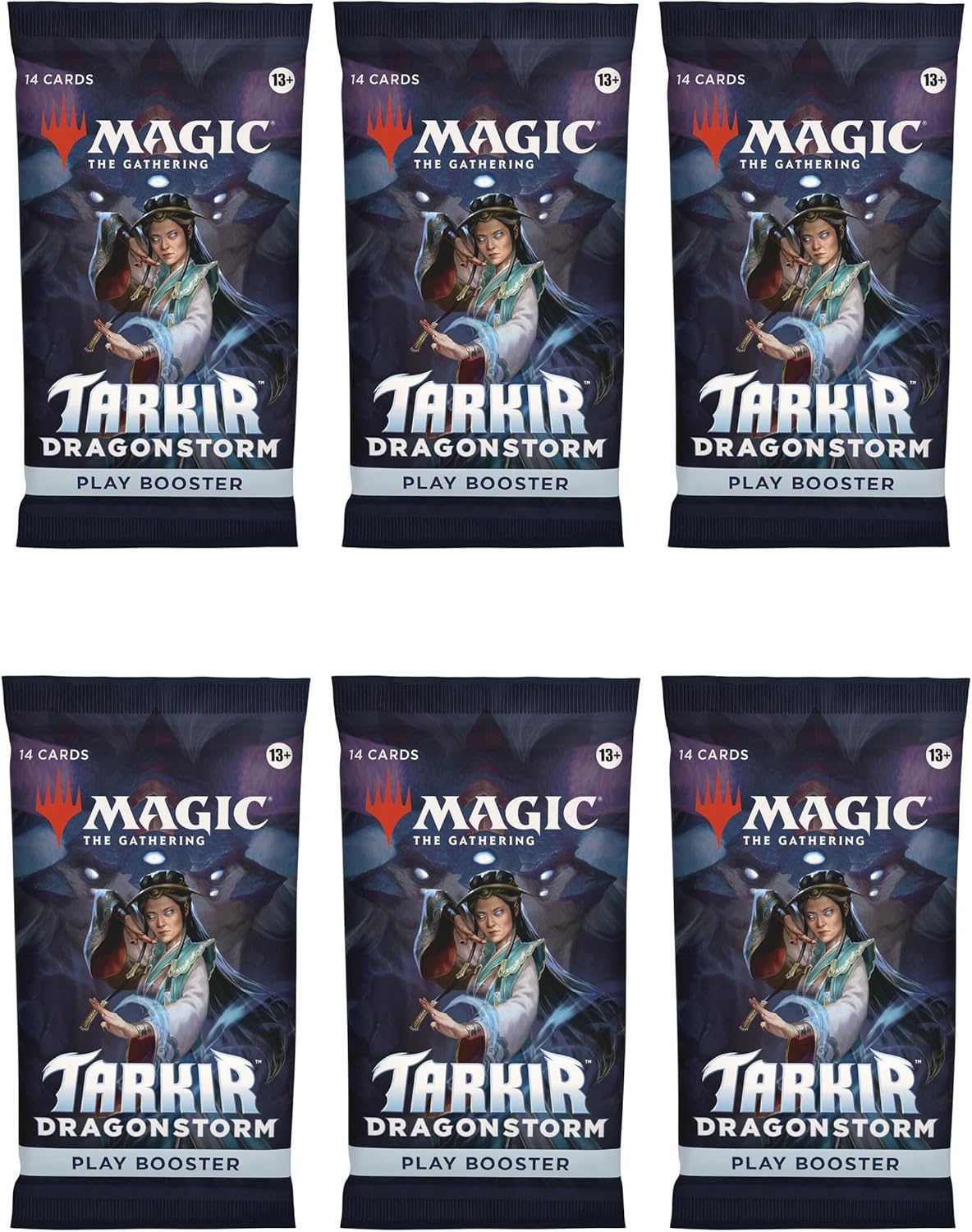 6 Packs MTG Play Booster Pack Lot MTG Tarkir: Dragonstorm