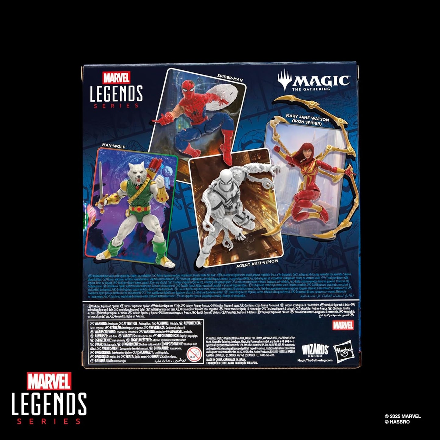 Marvel Legends Series Marvel's Spider-Man x Magic: The Gathering Man-Wolf - 6-Inch Action Figure Toy & Exclusive Foil Collectible Card Game Trading Card