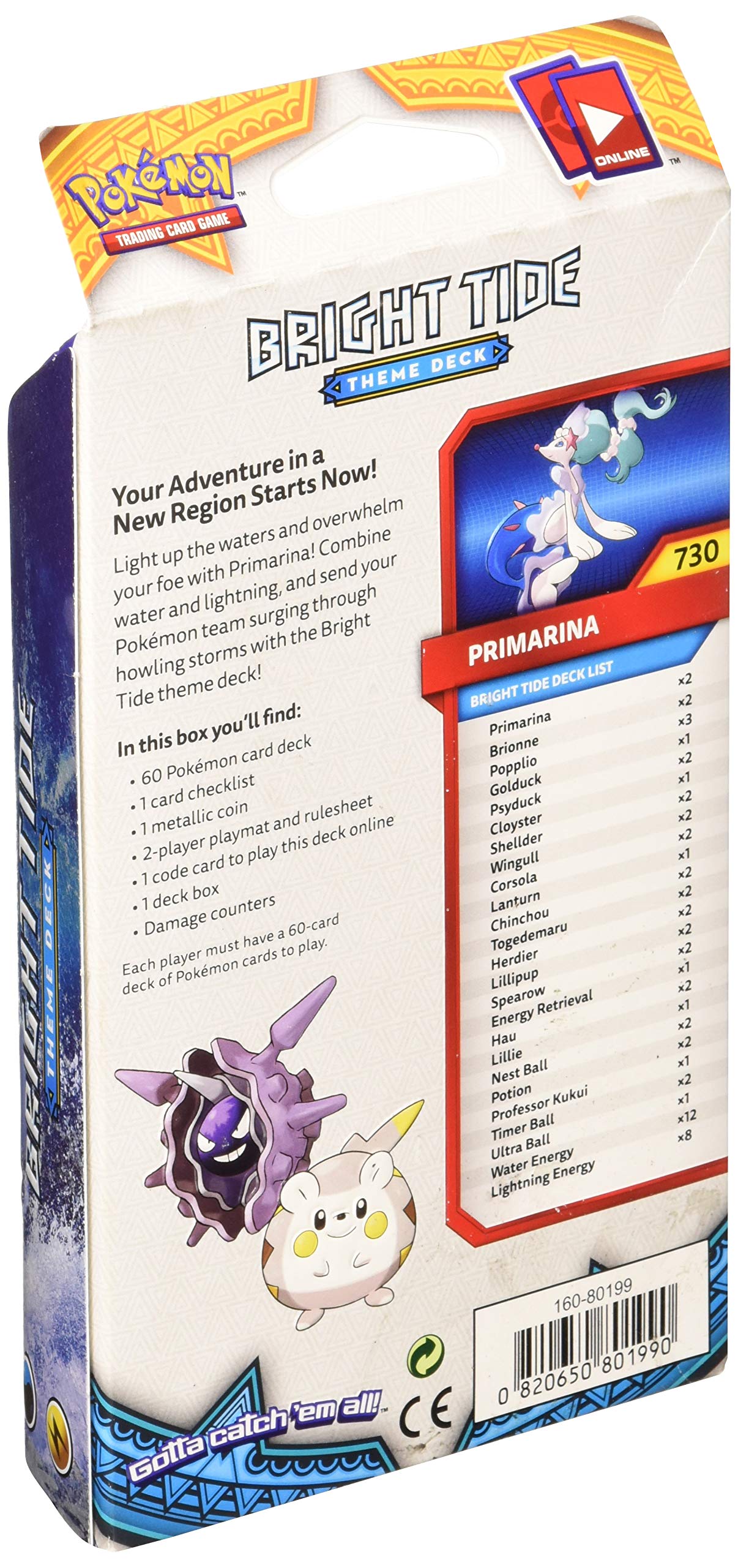 Pokemon TCG: Sun & Moon, Bright Tide Theme Deck