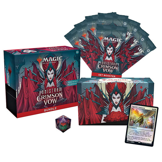 Magic: The Gathering Innistrad: Crimson Vow Bundle | 8 Set Boosters + Accessories