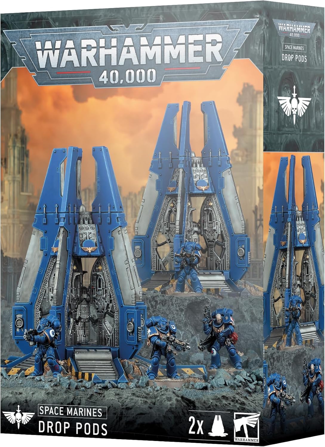 Games Workshop - Warhammer 40K - Space Marines - Drop Pods