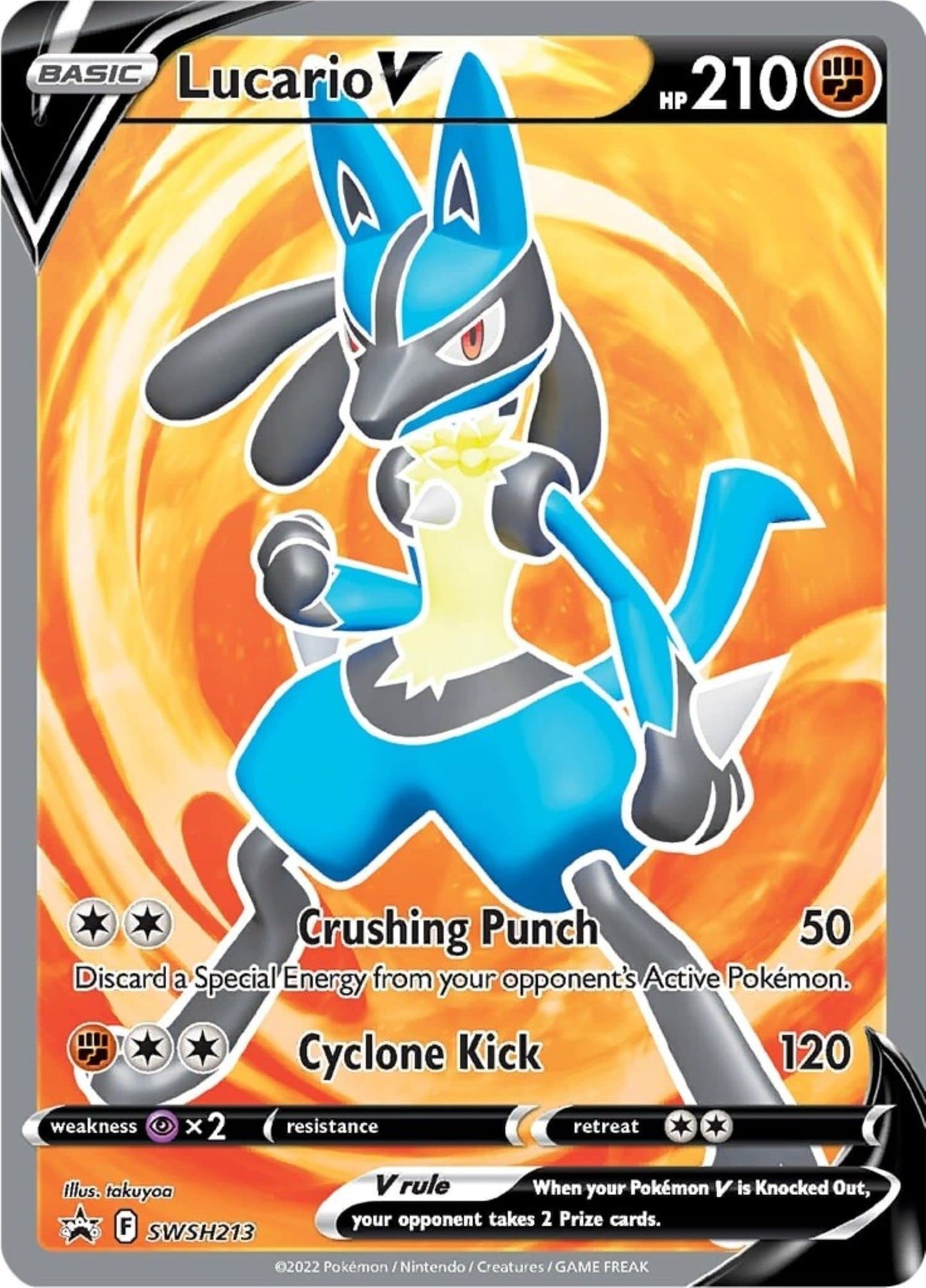 Pokemon TCG: Lucario VSTAR Premium Collection (2 Foil Promo Cards & 5 Booster Packs)