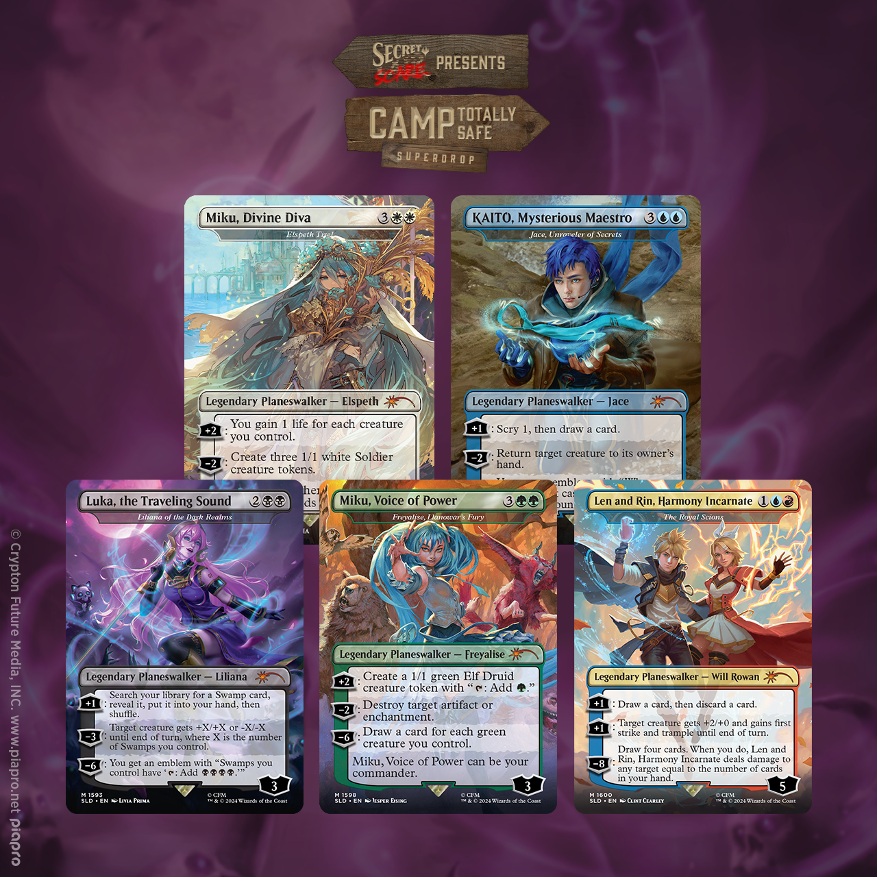 Magic the Gathering Secret Lair X Hatsune Miku: Electric Entourage Magic the Gathering Secret Lair X Hatsune Miku: Electric Entourage