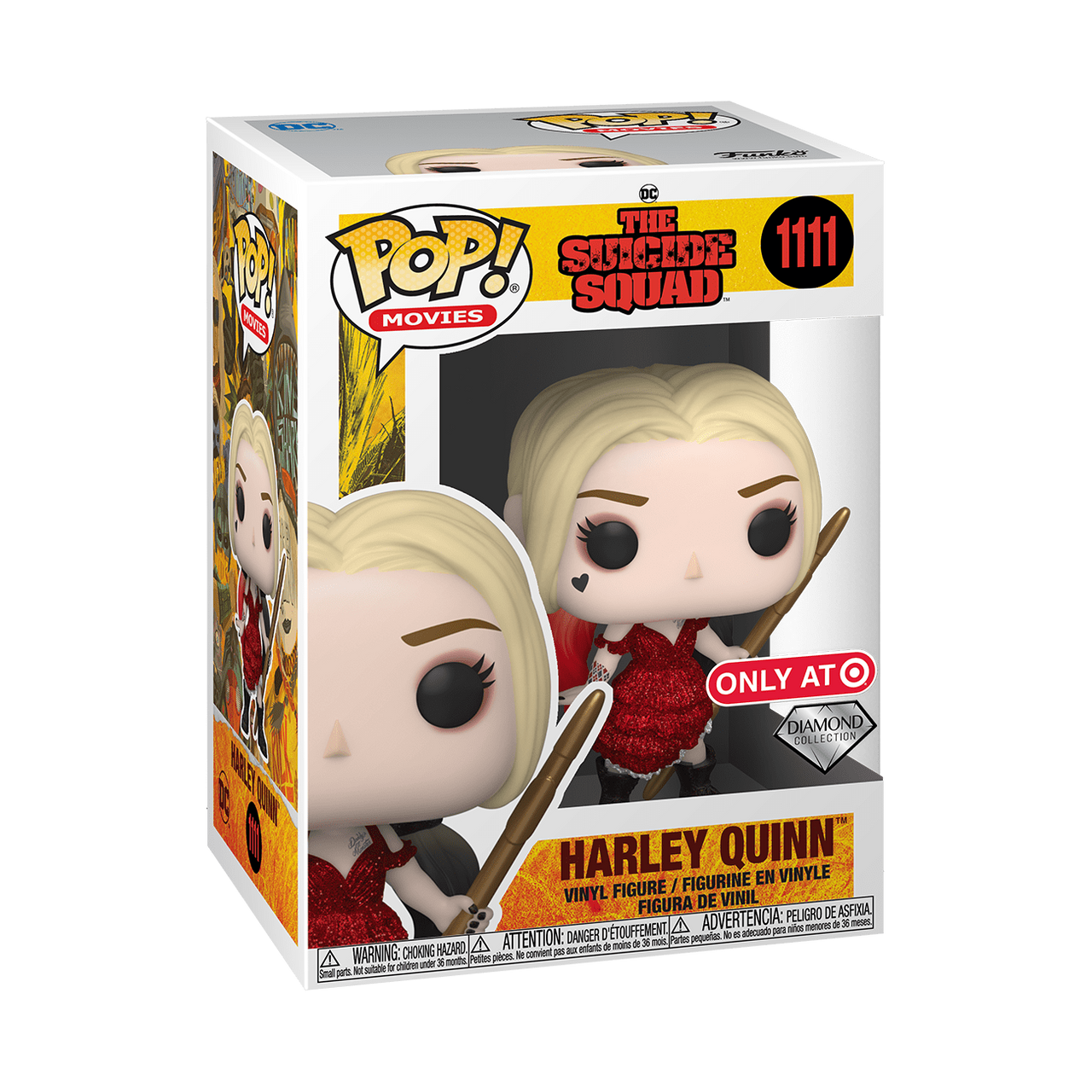 Funko POP! Movies DC The Suicide Squad Harley Quinn Diamond Glitter #1111