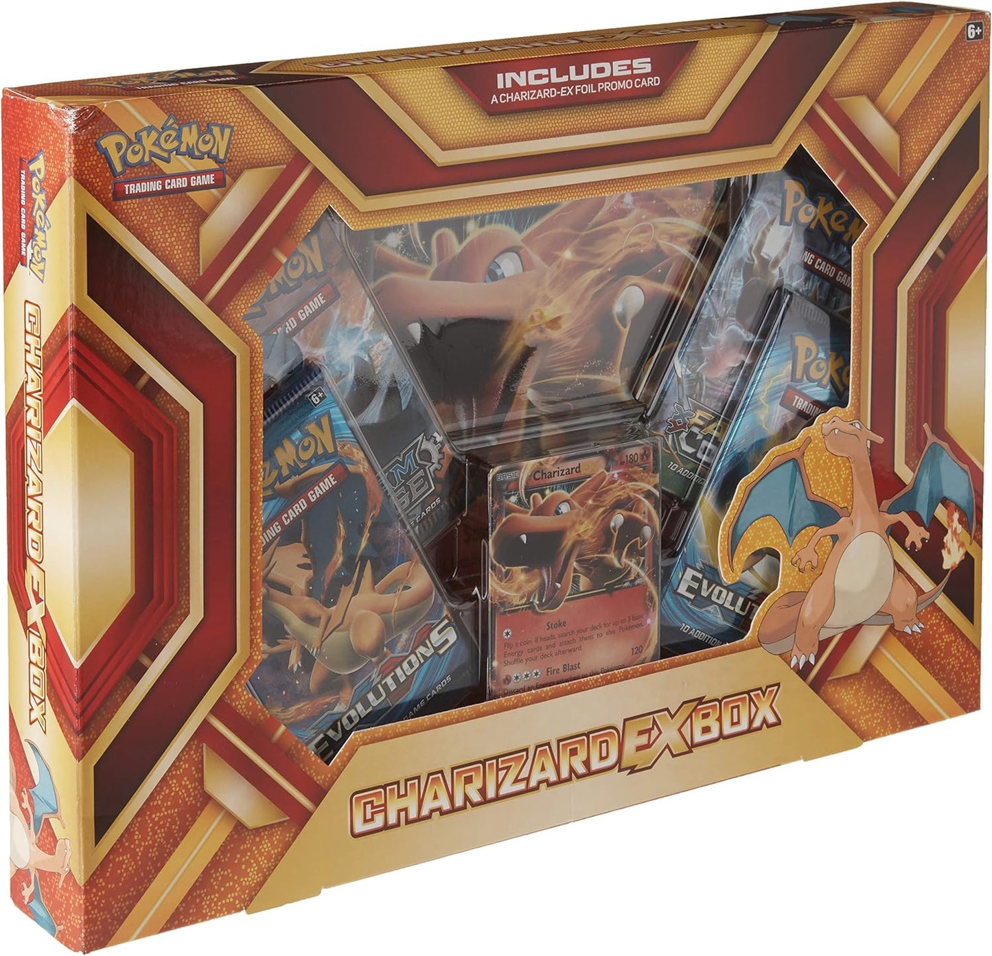 Pokemon Cards TCG: Charizard EX Box Fire Blast Card Game, Multicolor
