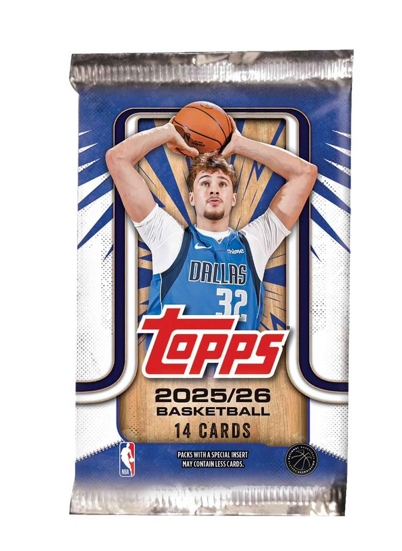 Topps 2025-26 Basketball Mega Box Booster Pack - 14 Cards