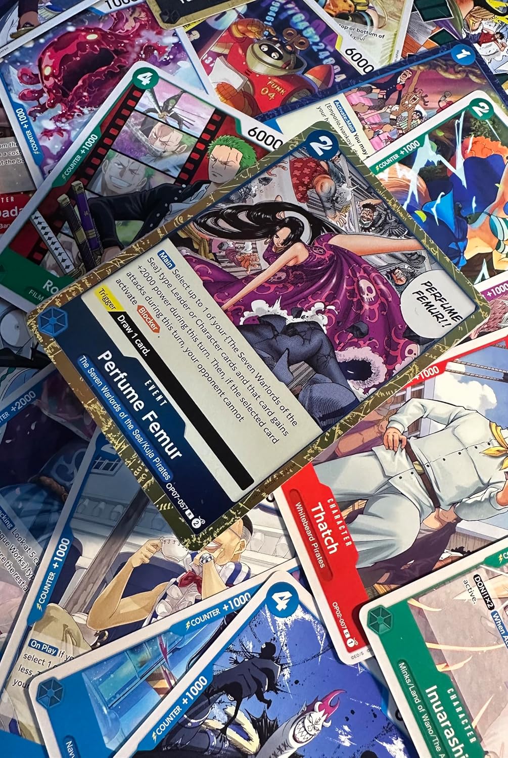 One Piece Cards, 50 Card Lot Includes 5 Foils, One Piece Card Game