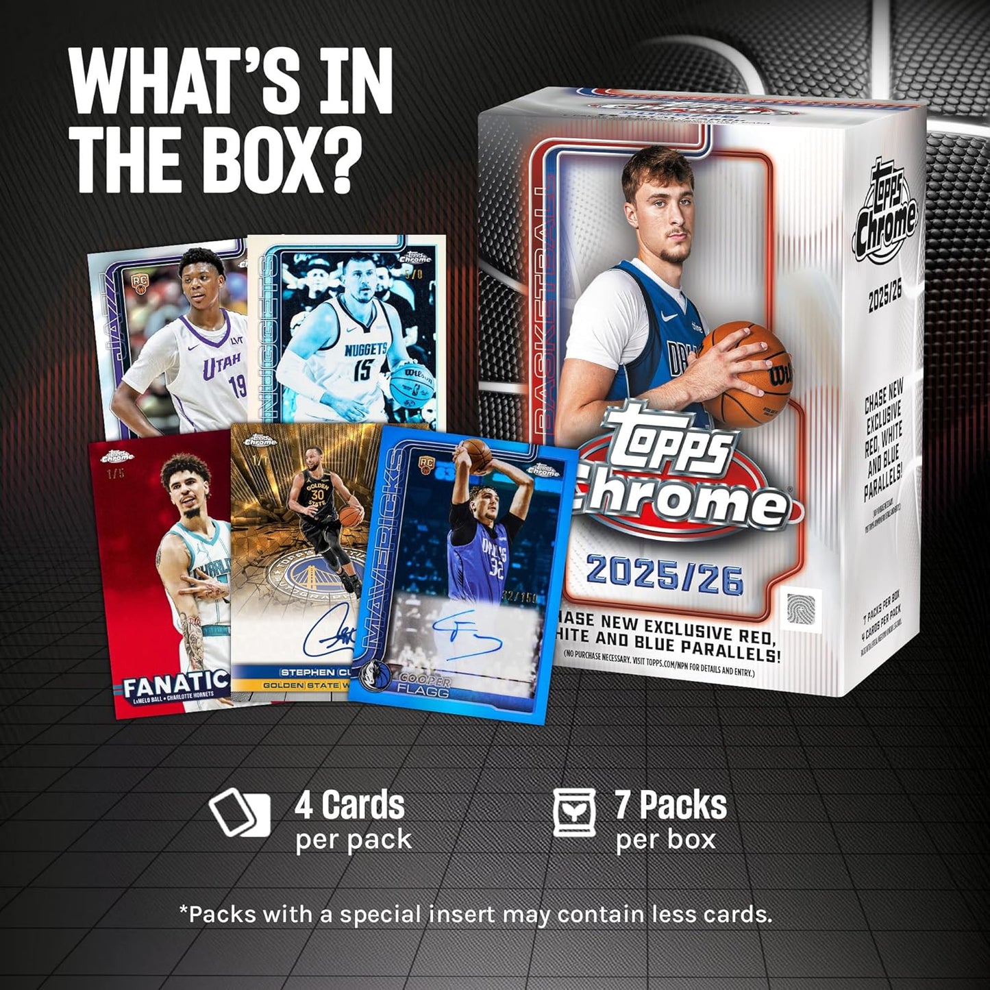 Topps 2025-26 Chrome Basketball Value Blaster Box
