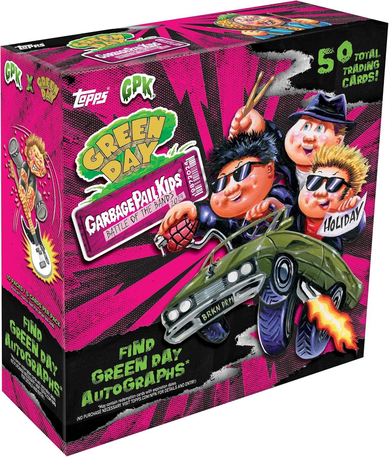 Topps 2024 Garbage Pail Kids Battle of the Bands - Green Day Hobby Box