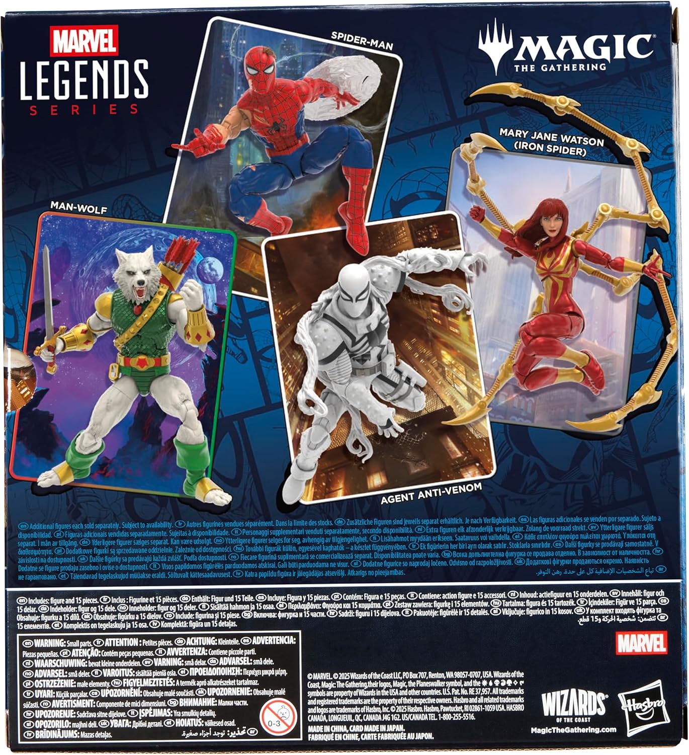 Marvel Legends Series Marvel's Spider-Man x Magic: The Gathering Anti-Venom - 6-Inch Action Figure Toy & Exclusive Foil Collectible Card Game Trading Card
