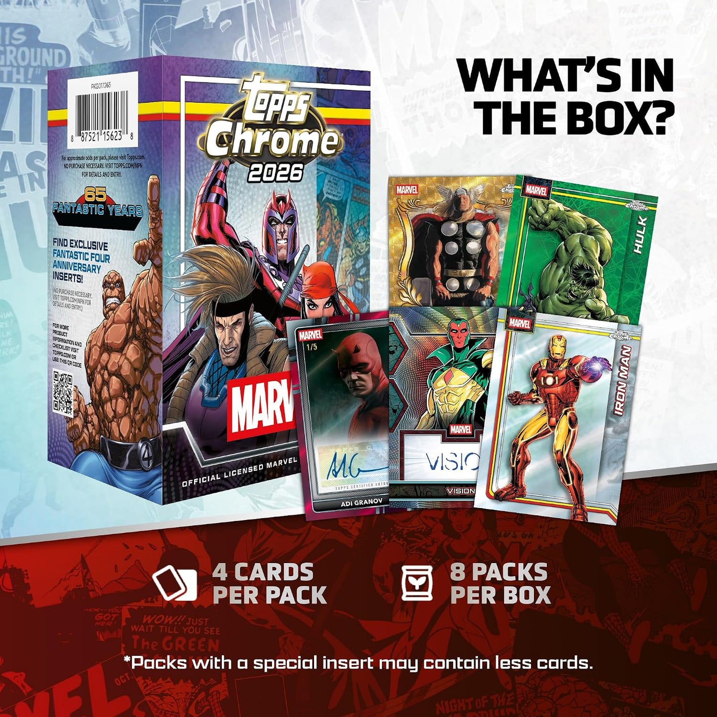 2026 Topps Chrome Marvel Comics – Value Blaster Box