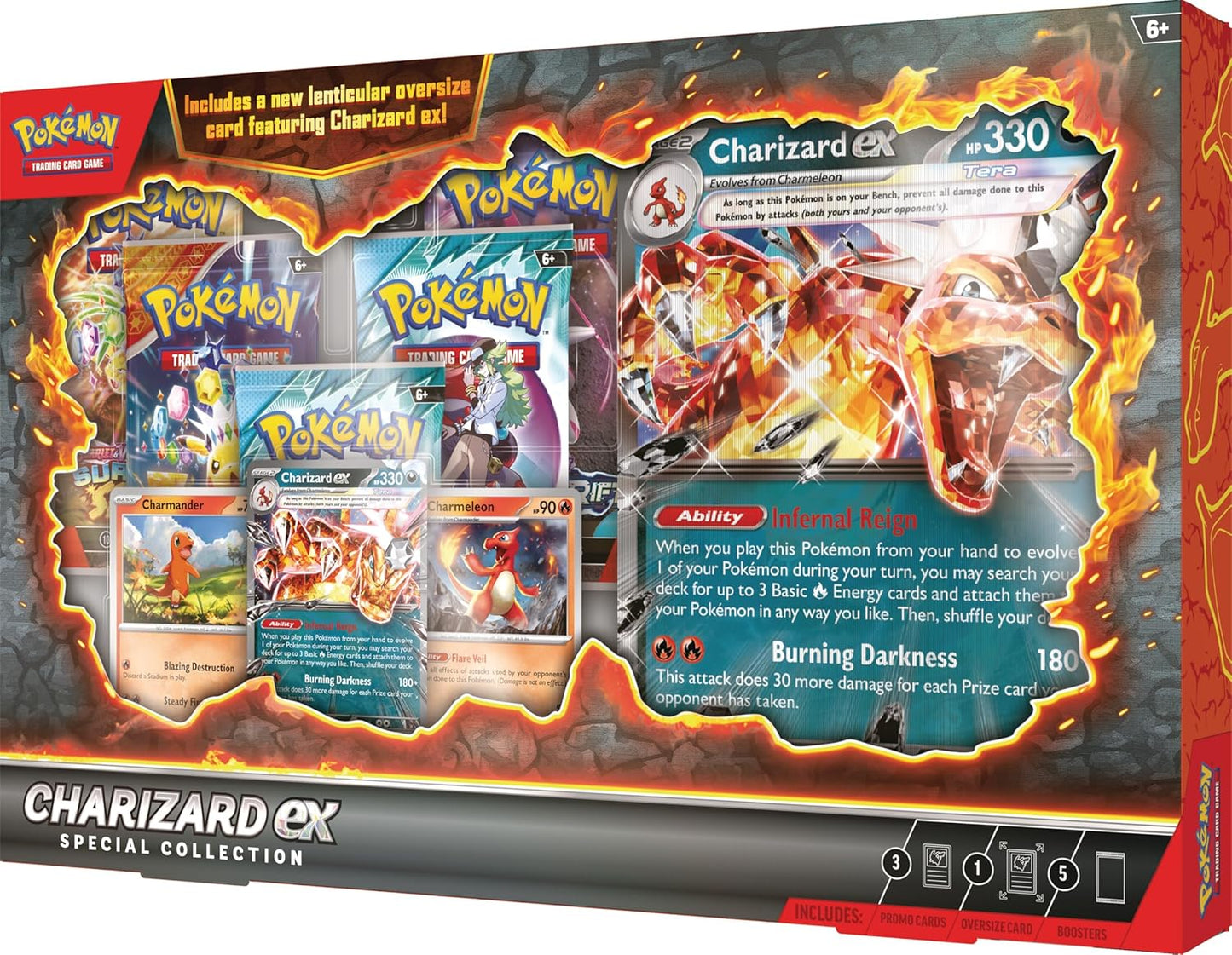 Pokemon TCG: Charizard ex Special Collection - 5 Packs, Promos