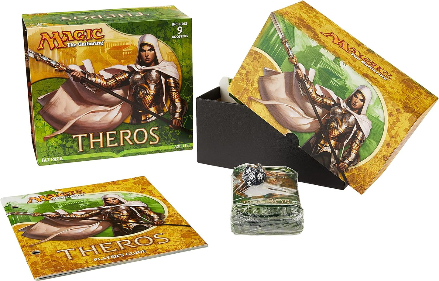Magic The Gathering - Theros - Sealed Fat Pack (9 Booster Packs & More)