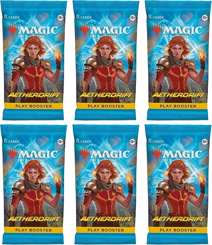 6 Packs MTG Play Booster Pack Lot for MTG Aetherdrift