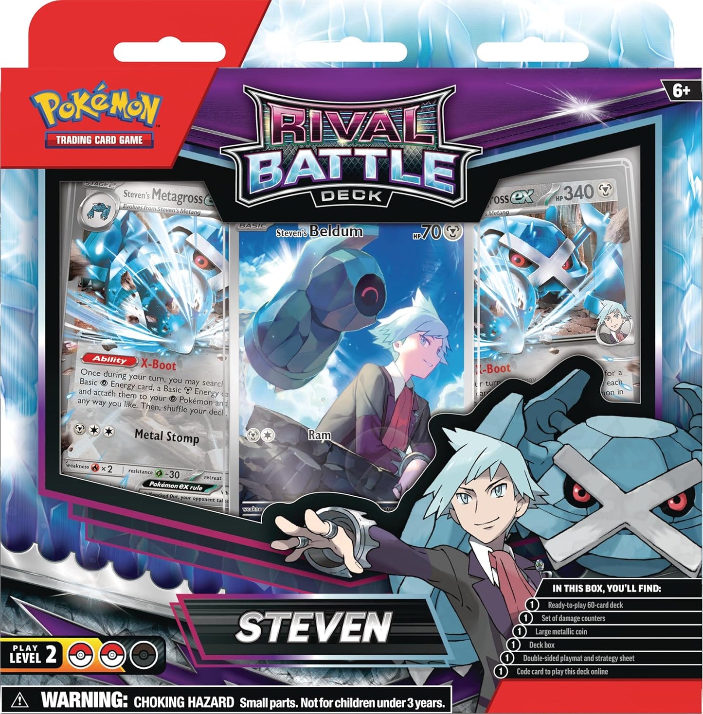 Pokemon TCG: Rival Battle Deck — Steven (60 Cards) - Presale Ships 05/16/2025