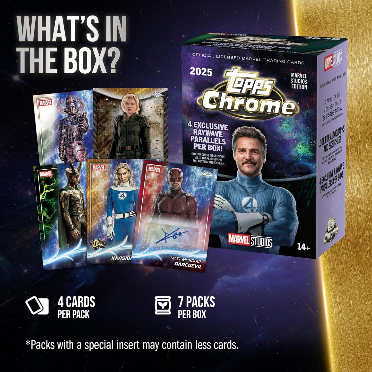 2025 Topps Marvel Studios Chrome Value Blaster Box