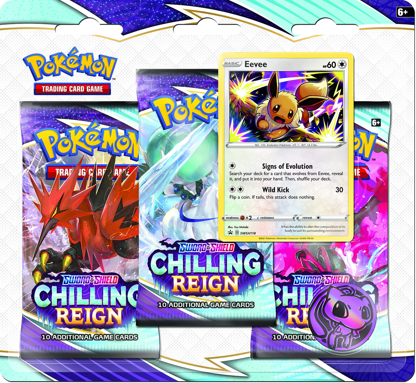 Pokemon TCG: Sword & ShieldChilling Reign Three-Booster Blister