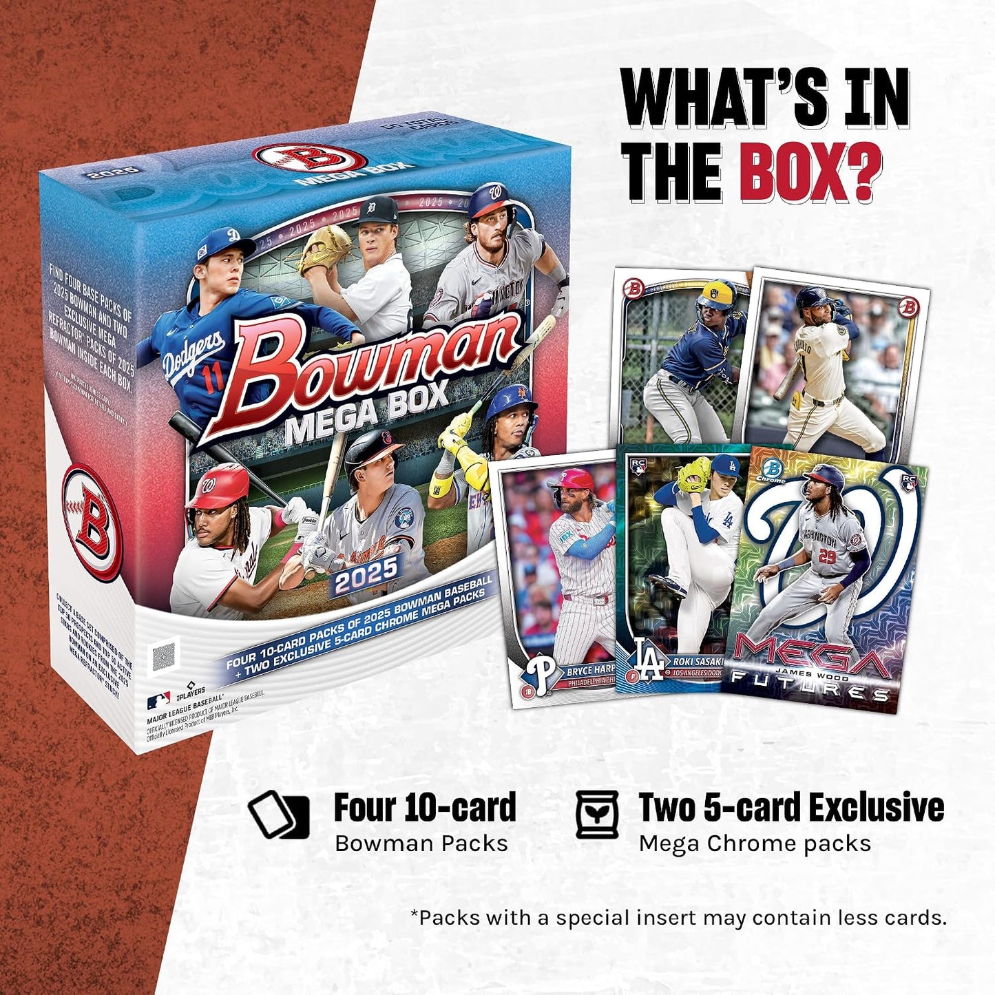 Topps 2025 Bowman Baseball - Factory Sealed - Mega Box