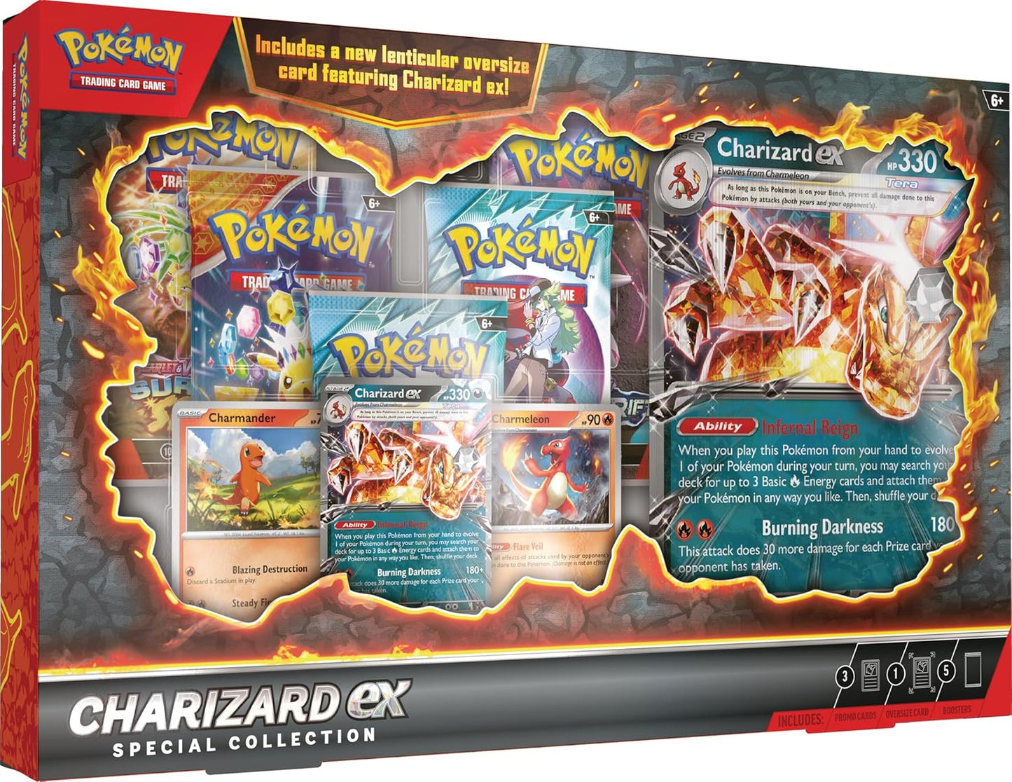 Pokemon TCG: Charizard ex Special Collection - 5 Packs, Promos
