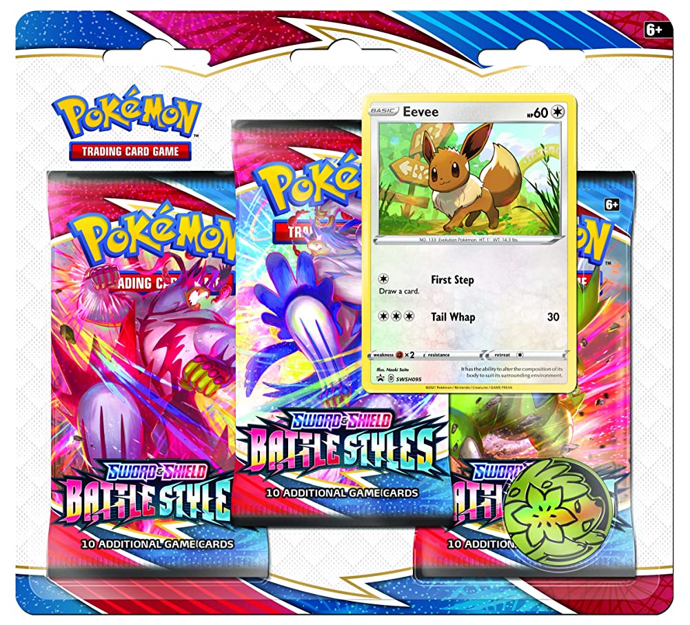 Pokemon TCG: Sword & Shield Battle Styles Blister Pack with 3 Booster Packs (Random Draw)