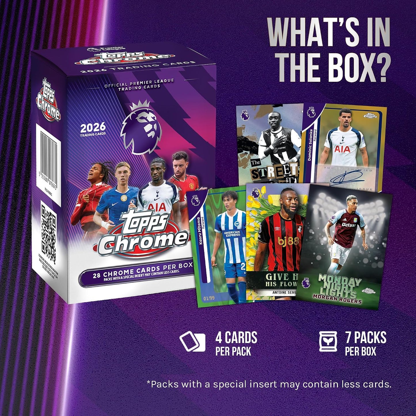 2026 Topps Chrome Premier League Soccer Value Blaster Box