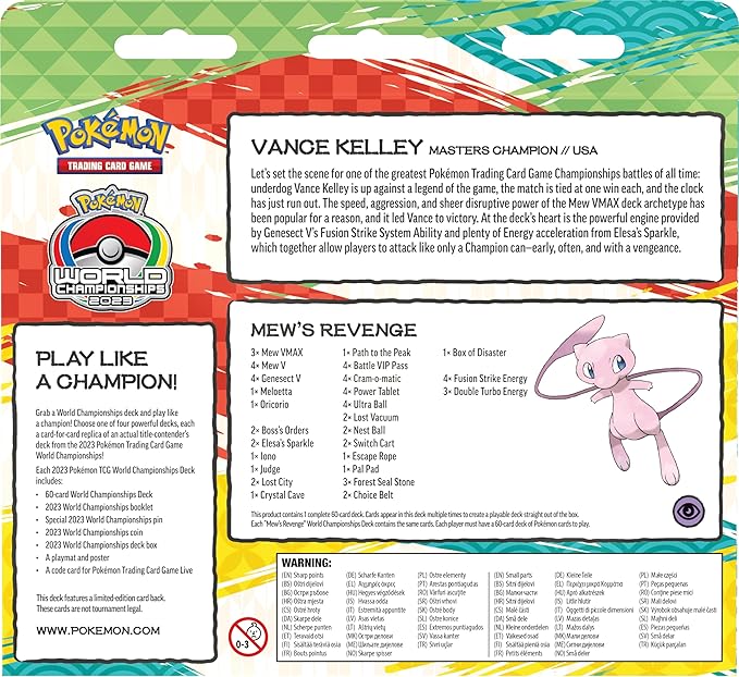 2023 Pokemon TCG World Championships Deck – Vance Kelley
…