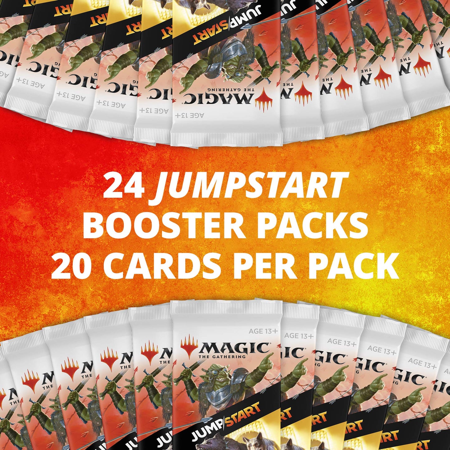 Jumpstart Booster Box | Magic: The Gathering | 24 Booster Packs | 20 Cards Per Pack Including Basic Land Cards