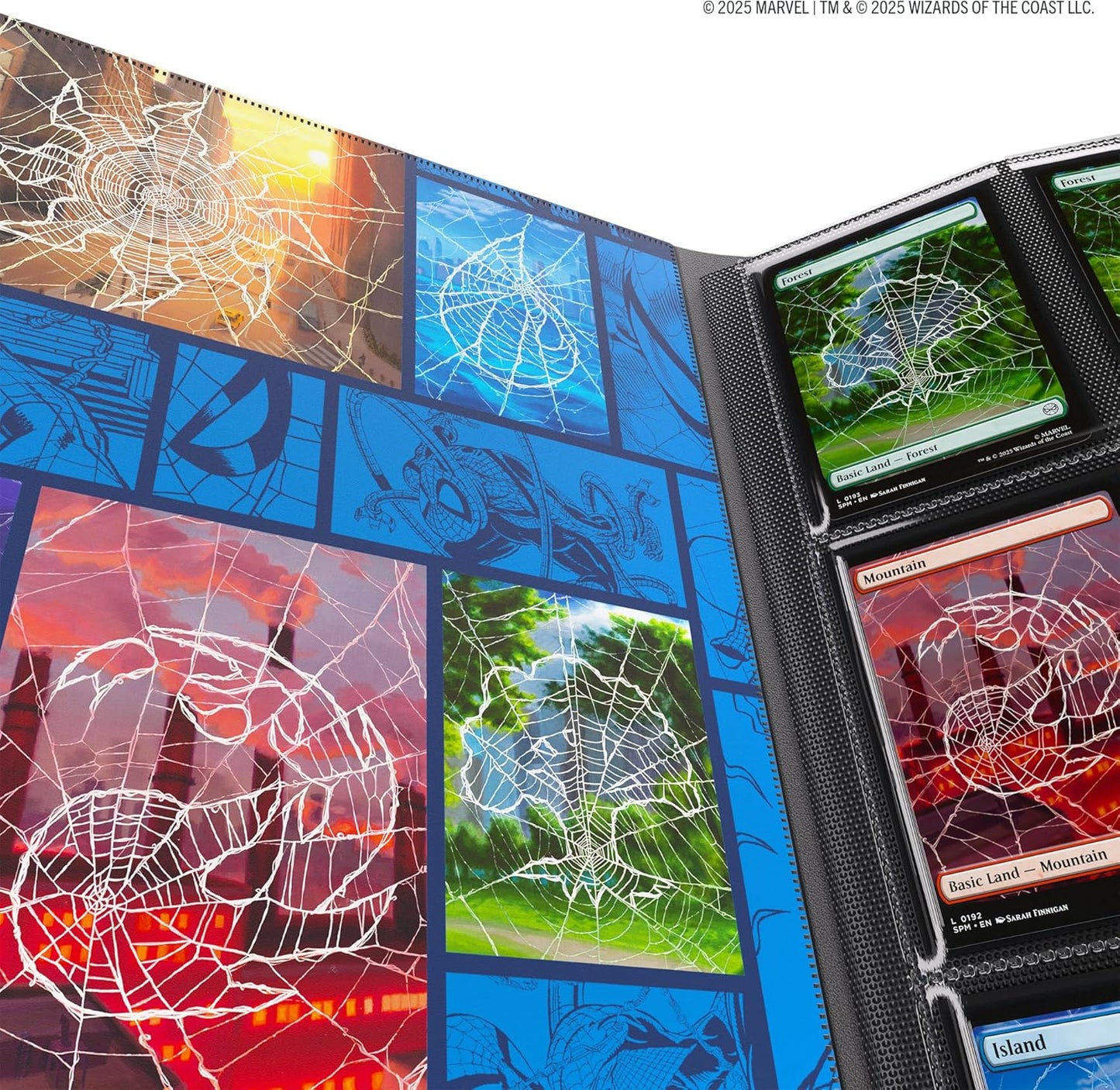 Gamegenic Magic: The Gathering Marvel's Spider-Man 18-POCKET ALBUM - Officially Licensed Card Binder Featuring Spider-Man & Spider-Gwen, Holds 360 Sleeved Cards, Side-Loading Pages & Elastic Strap