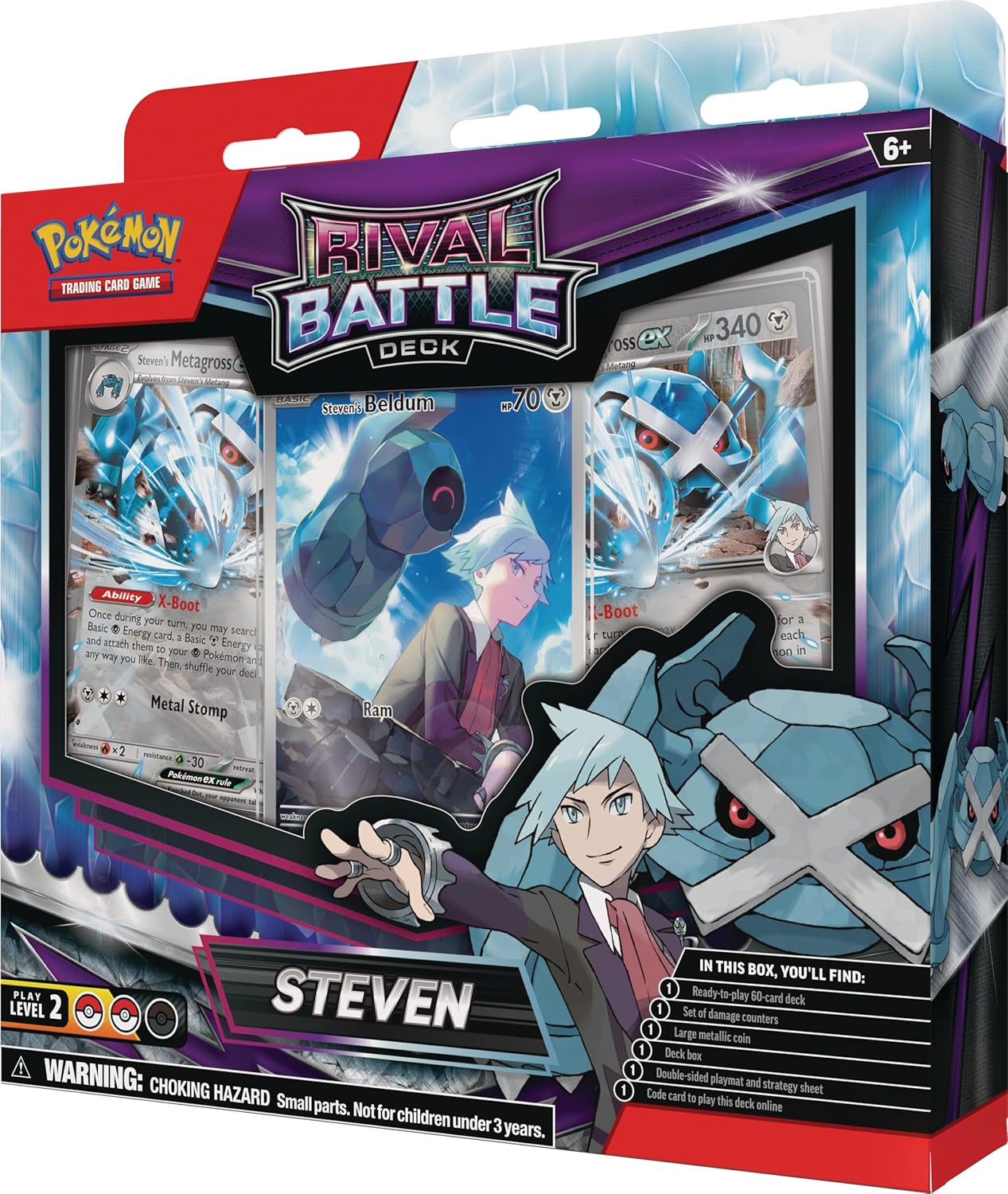 Pokemon TCG: Rival Battle Deck — Steven (60 Cards) - Presale Ships 05/16/2025