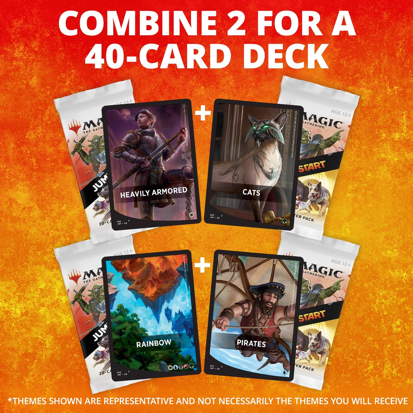 Jumpstart Booster Box | Magic: The Gathering | 24 Booster Packs | 20 Cards Per Pack Including Basic Land Cards