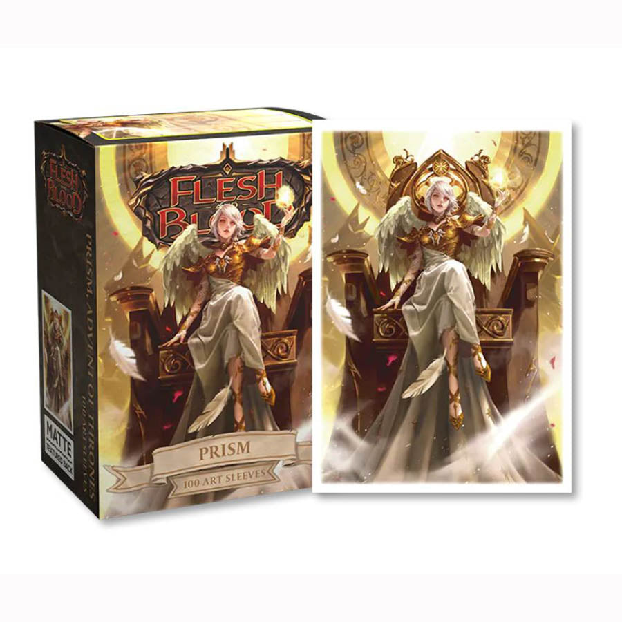 DRAGON SHIELD SLEEVES: MATTE ART: FLESH AND BLOOD: PRISM ADVENT OF THRONES  (BOX OF 100)