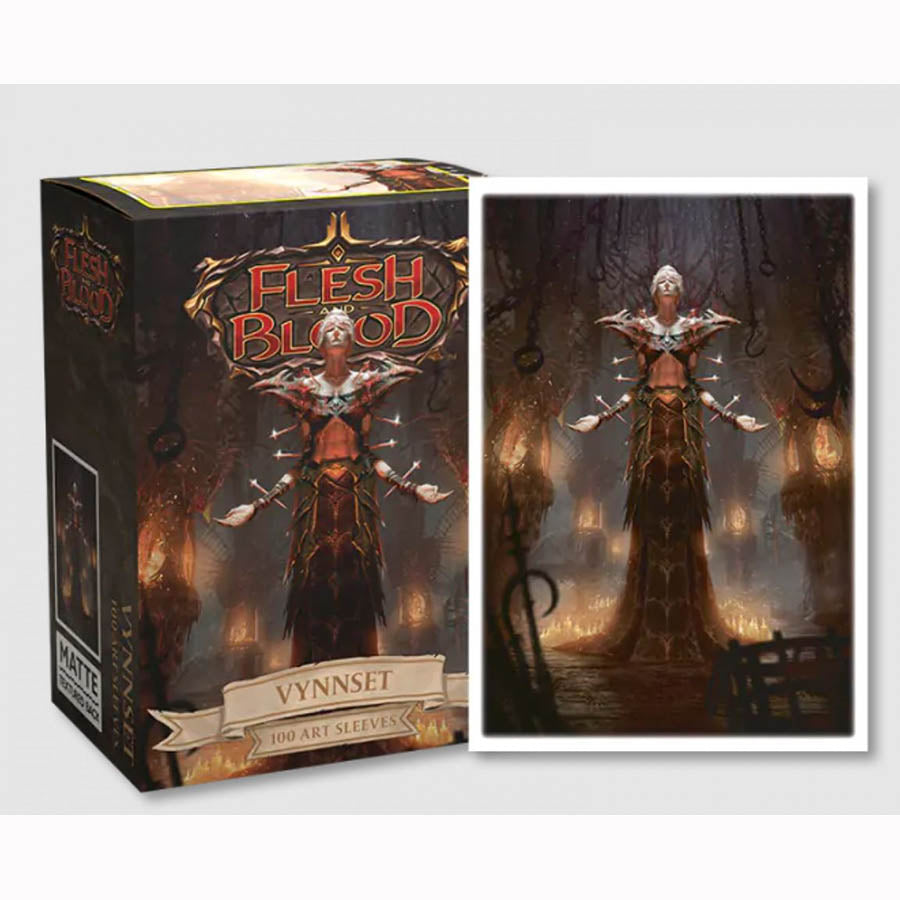 DRAGON SHIELD SLEEVES: MATTE ART: FLESH AND BLOOD: VYNNSET (BOX OF 100)