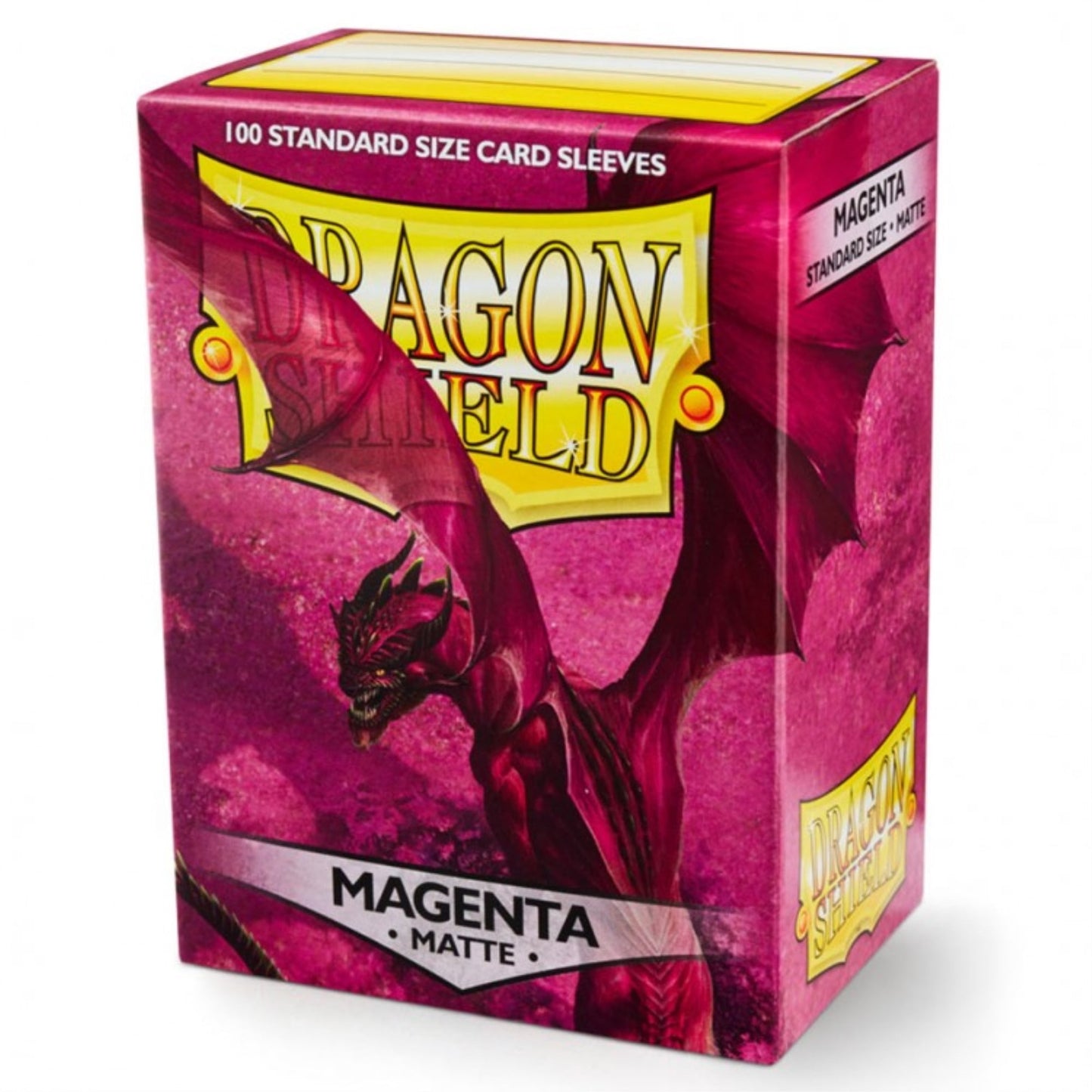Dragon Shield Matte Magenta Standard Size 100 ct Card Sleeves Individual Pack