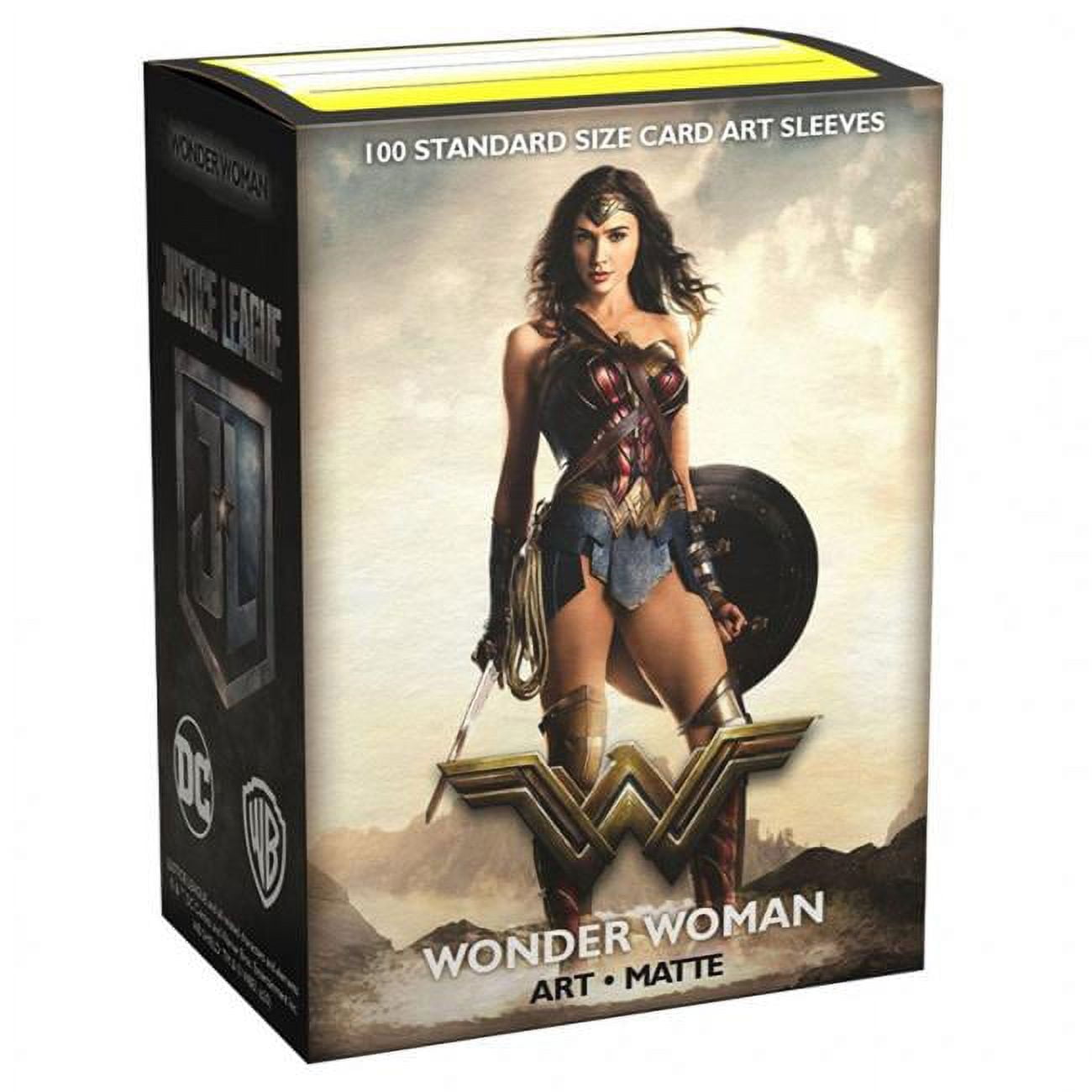 Dragon Shield Standard Size Matte Art Sleeves 100 Count Justice League Wonder Woman