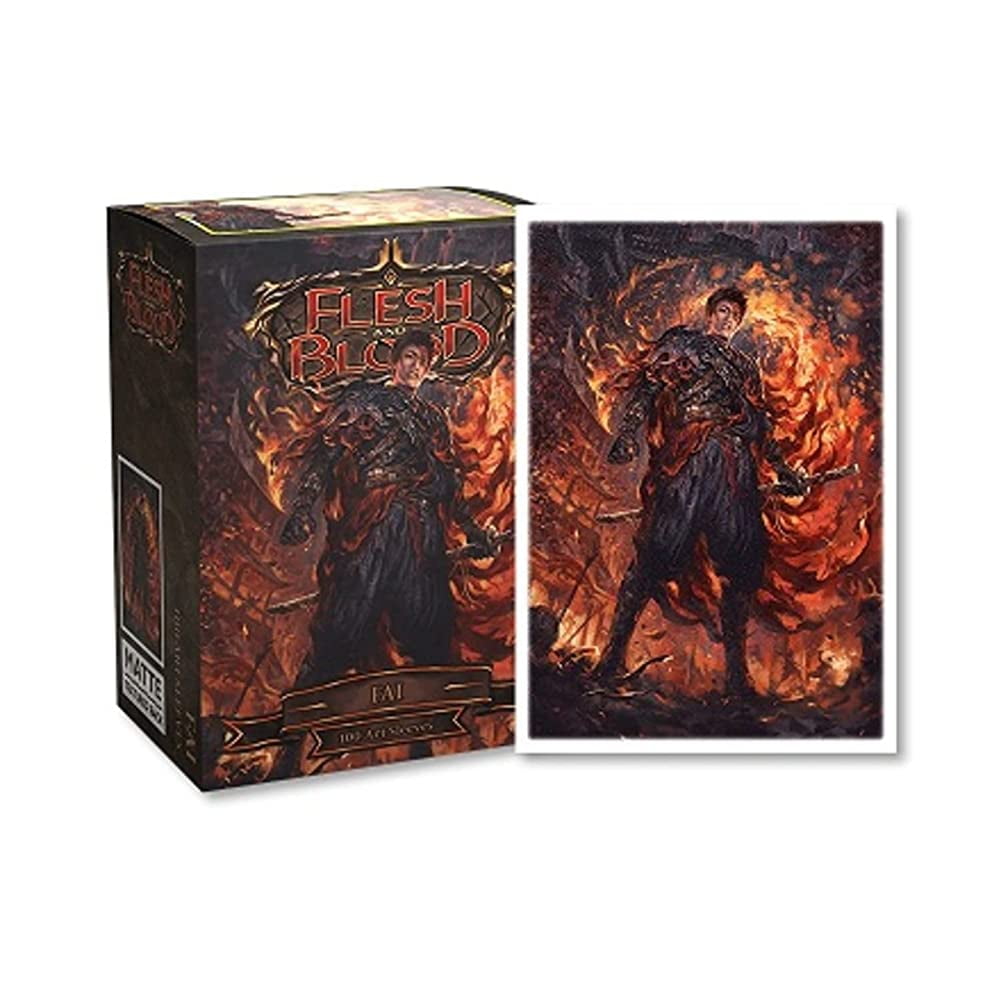 Dragon Shield Sleeves Flesh and Blood: FAI 100 CT - MTG Card Sleeves are Smooth & Tough - Compatible with Pokemon & Magic The Gathering Card Sleeves