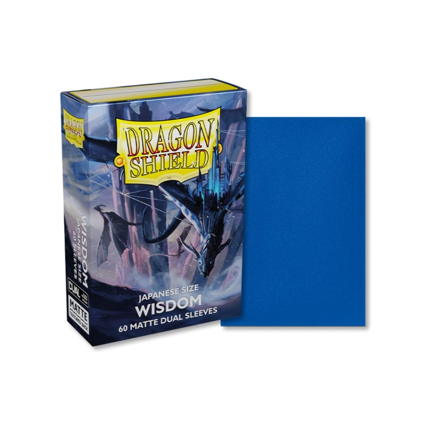 Dragon Shield Dual Matte Mini Japanese Wisdom Dark Blue 60 ct Card Sleeves Individual Pack