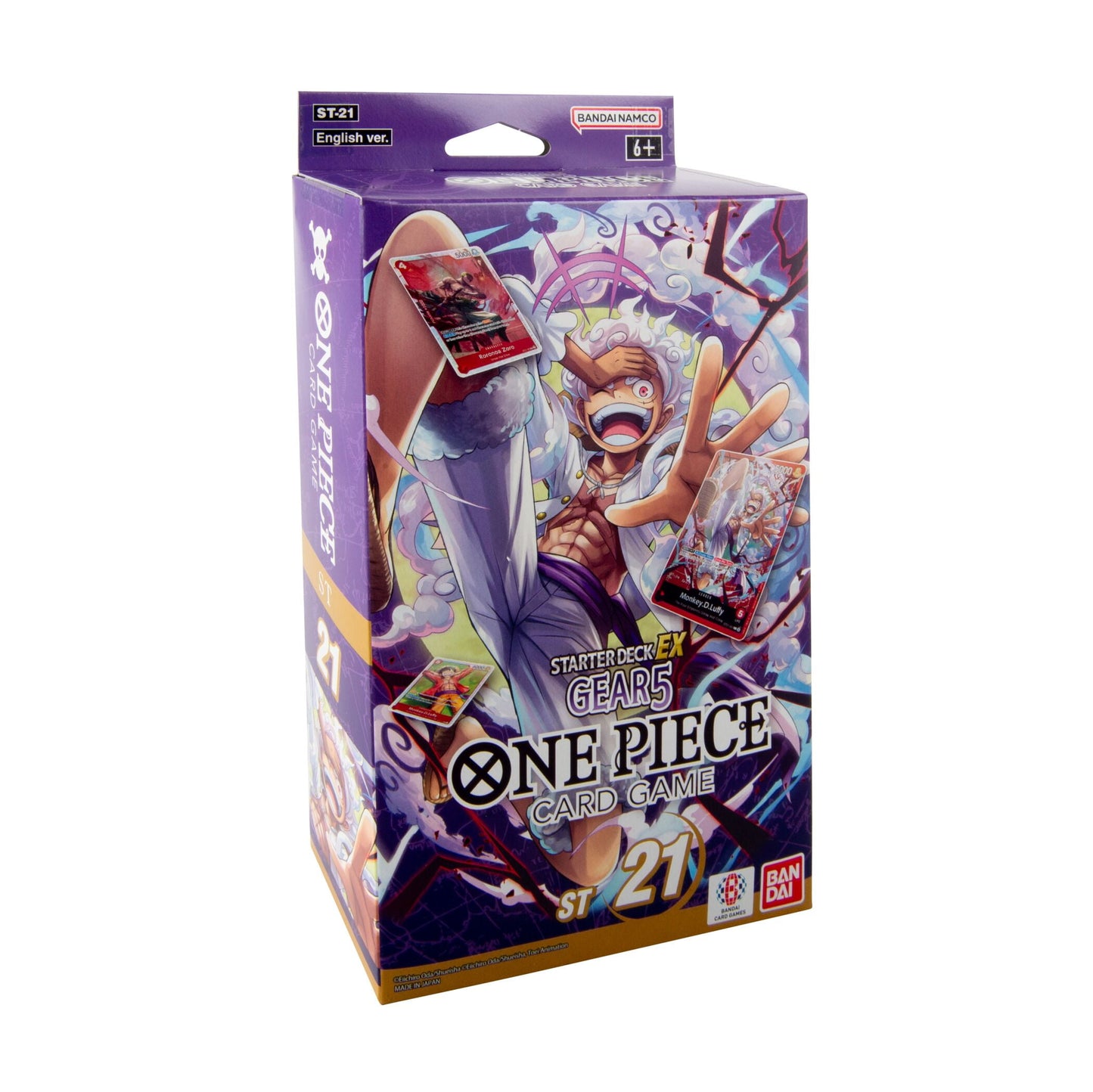 One Piece TCG Starter Deck EX: Gear 5 (ST21) - 51 Cards, Sleeves, Bonus Pack