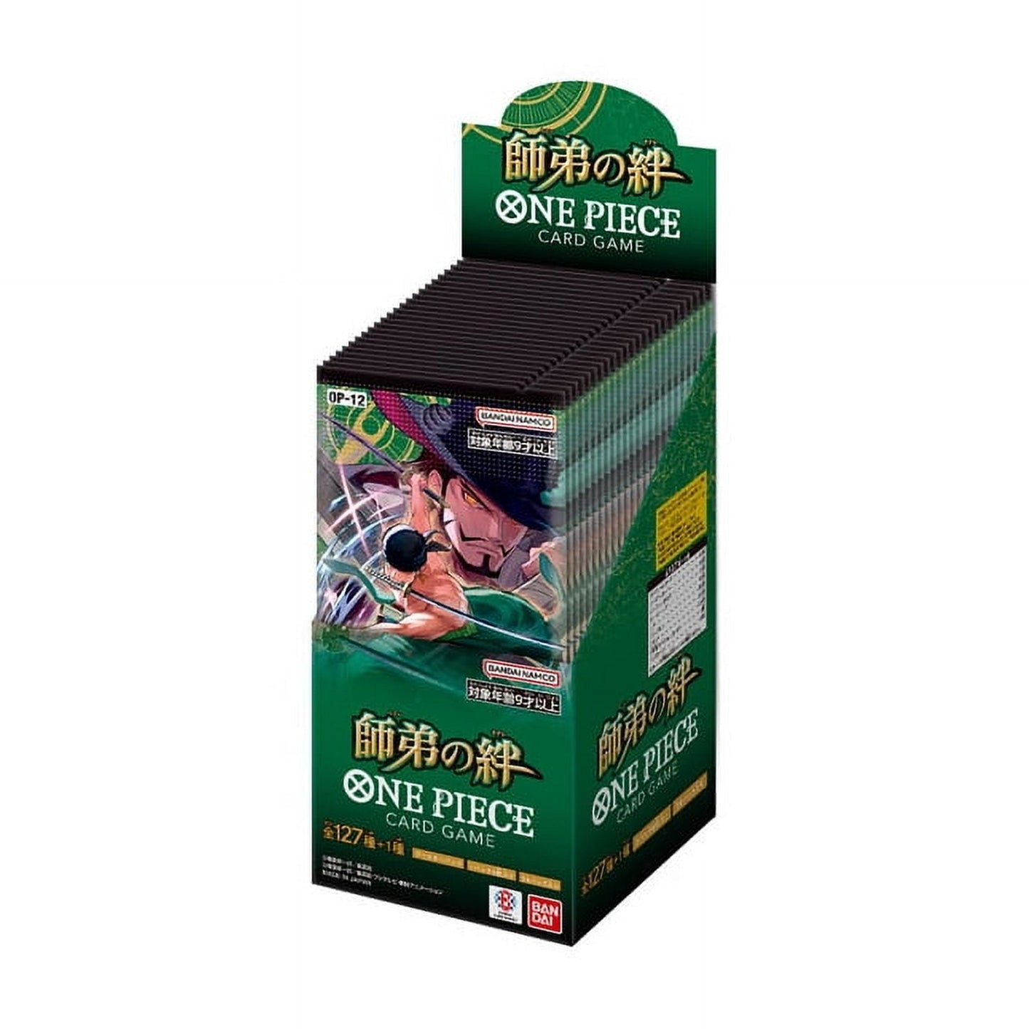 BANDAI ONE PIECE Card Game Master and Student Bonds (OP-12) Booster Box (Japanese) - 24 Packs