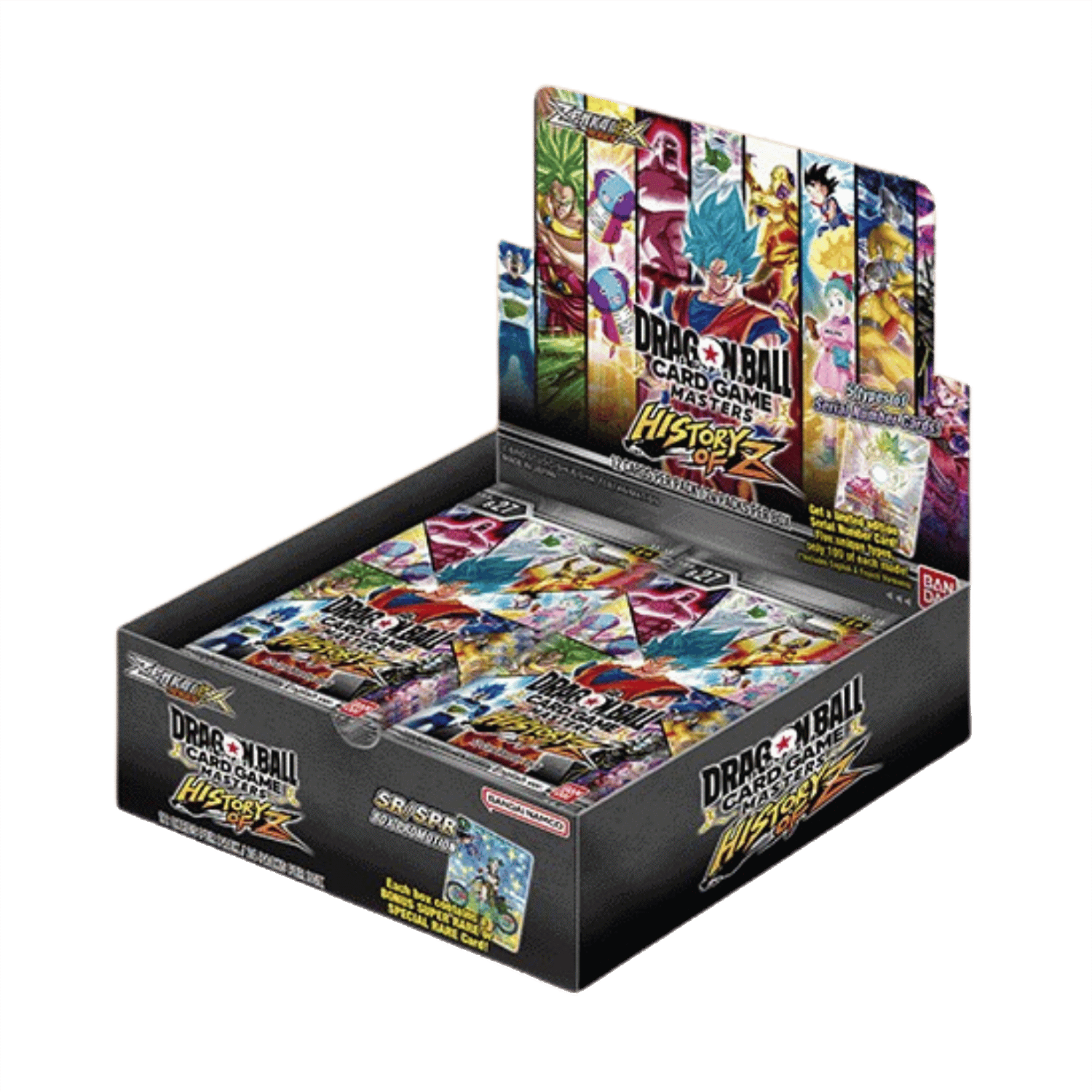 Bandai Dragon Ball Super Masters TCG History of Z Booster Box (24 Packs) Collectors Emporium NY Bandai Dragon Ball Super Masters TCG History of Z Booster Box (24 Packs) Collectors Emporium NY