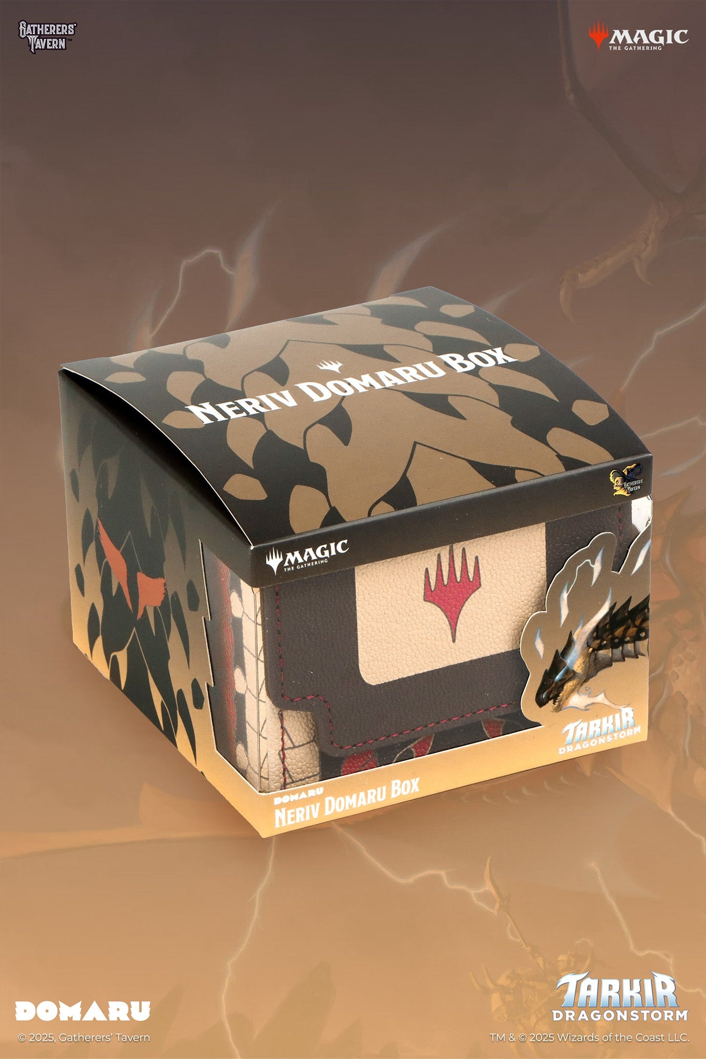 Gatherers Tavern Magic the Gathering Tarkir Dragonstorm Domaru Deck Box - Neriv (Mardu)