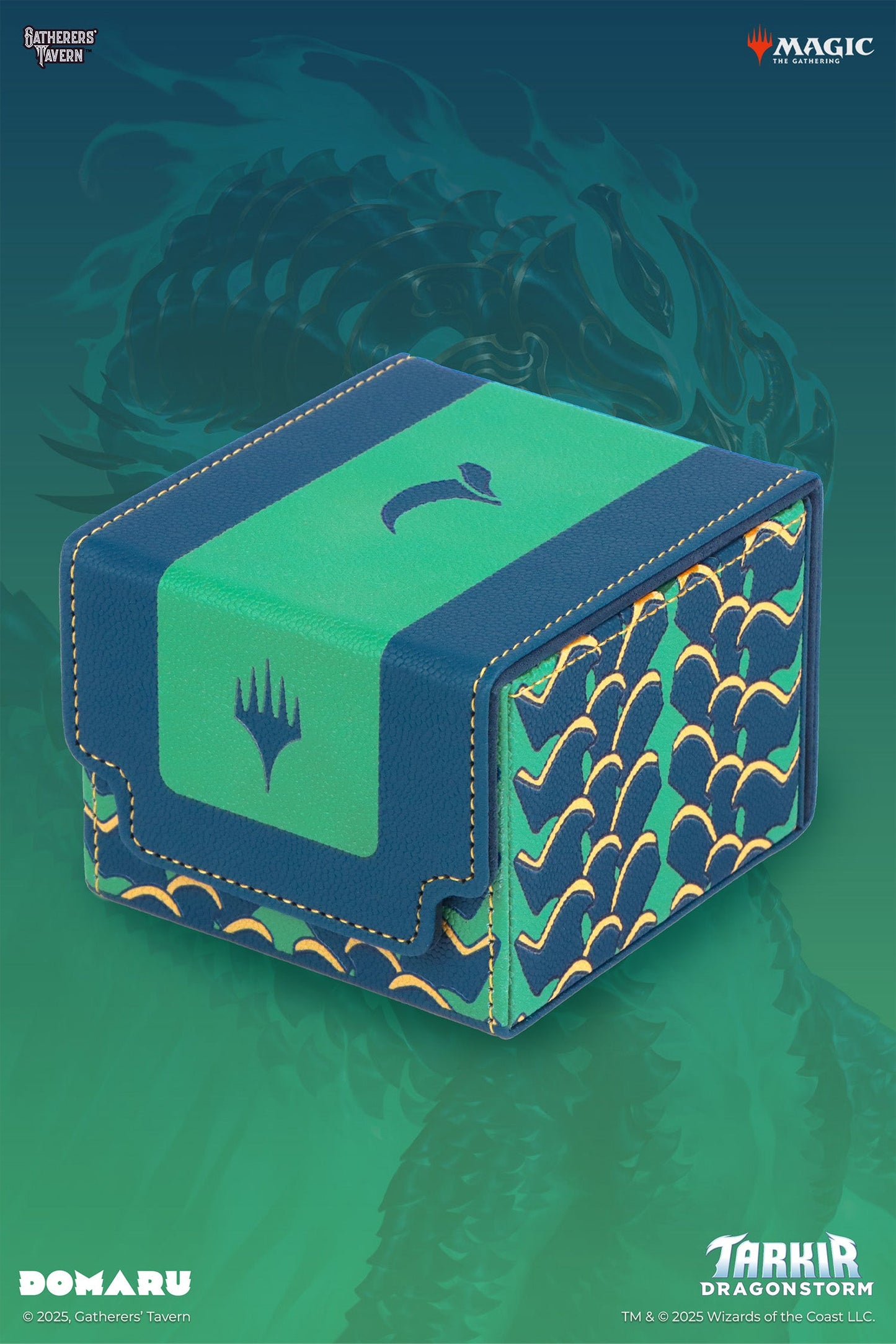 Gatherers Tavern Magic the Gathering Tarkir Dragonstorm Domaru Deck Box - Teval (Sultai)